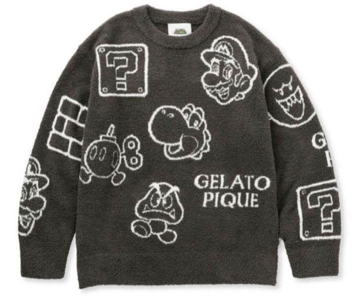 ジェラピケ　マリオ　プルオーバー　レディース　Fサイズ SUPER MARIO meets GELATO PIQUE 」の第 3 弾として
