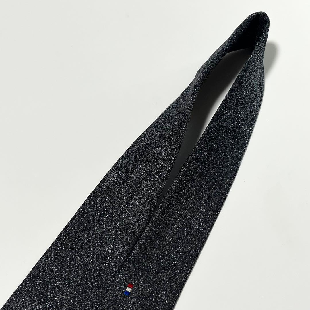 3627✨極美品✨エステーデュポン ネクタイ 無地 ソリッド トリコロール