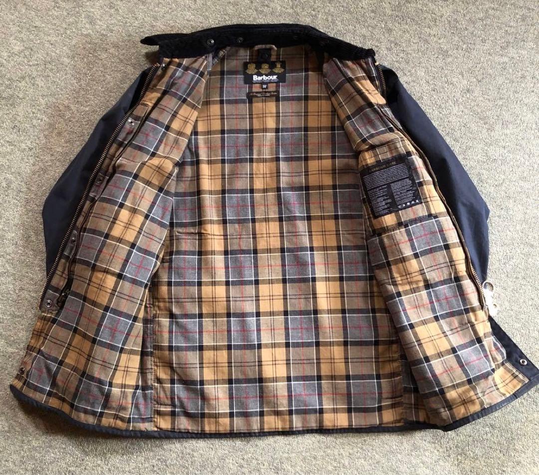 Barbour BEAUFORT SL ネイビー英国製 38ライナー付