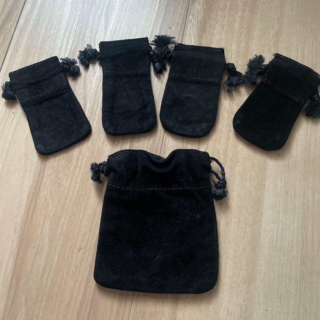 chrome hearts クロムハーツ 革袋 巾着 ポーチ 正規品 5枚 - メルカリ