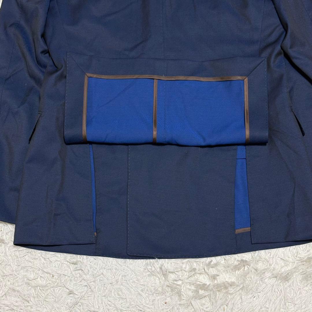 菅田将暉 ダブル スーツ セットアップ ネイビー 玉虫カラー ペイズリー