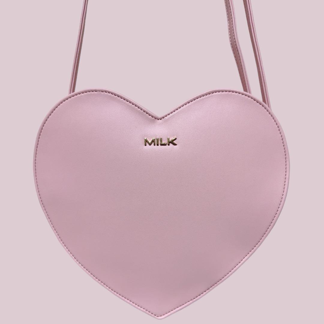 MILK ハート型ショルダーバッグ ピンク MILK（ミルク） ショルダーバッグ バッグ TEAM ハートバッグ