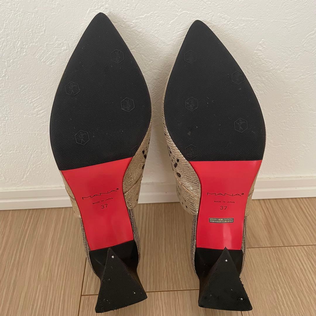 新品未使用品♡MANA マナ ミュール レーザーカット リザード 型押