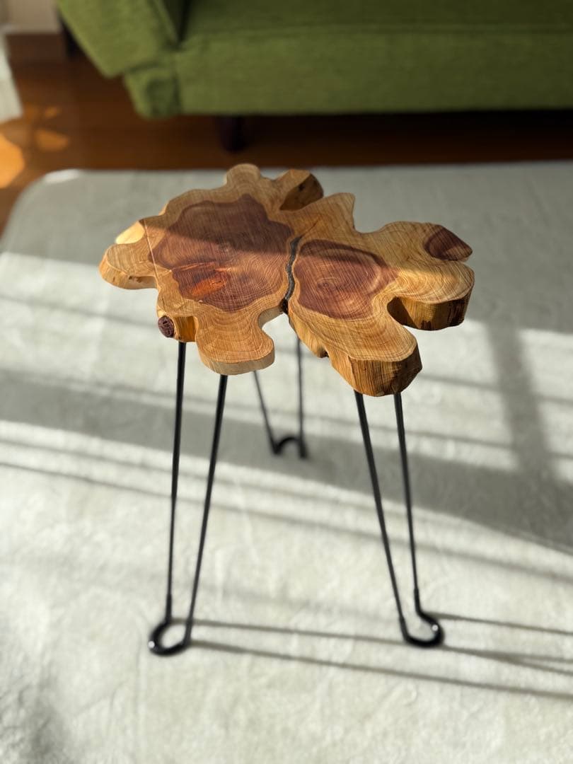 ミニ　コーヒーテーブル　サイドテーブル　切り株　K003 楽天市場】ミニテーブル サイドテーブル コーヒーテーブル ウッド