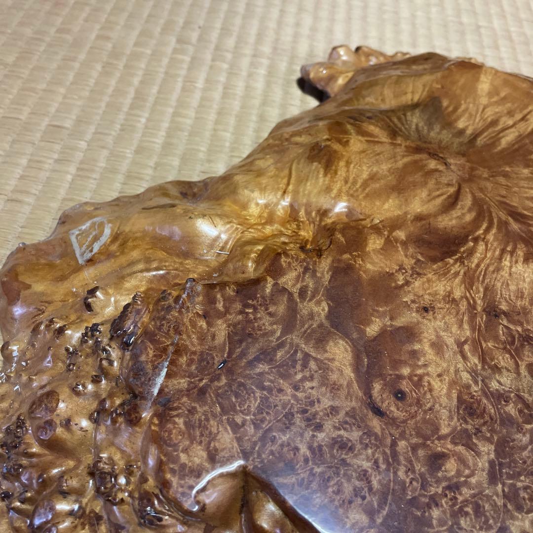 木製台座 自然形状 ブラウン