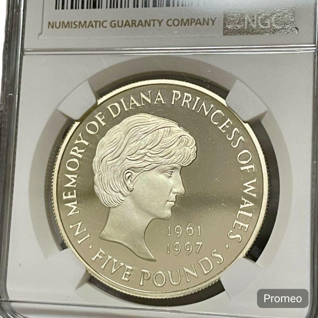 1999年 イギリス ダイアナ妃追悼 5ポンド銀貨 NGC PF68UC - メルカリ