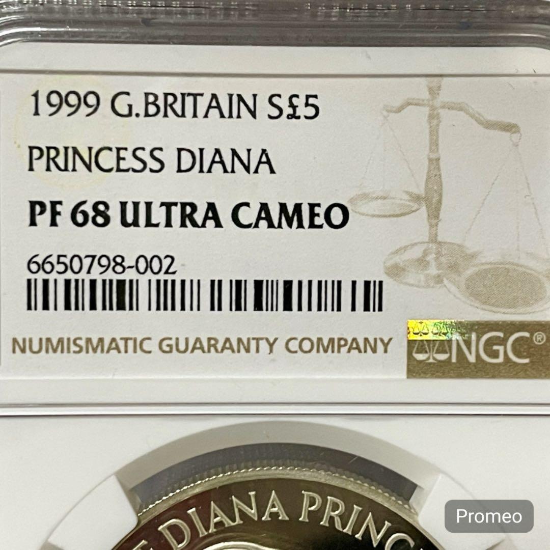 1999年 イギリス ダイアナ妃追悼 5ポンド銀貨 NGC PF68UC - メルカリ