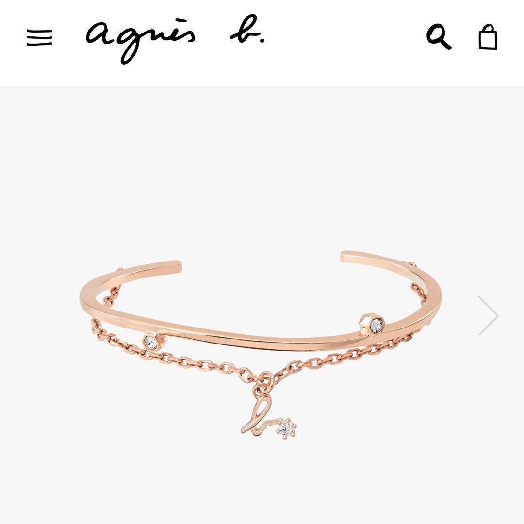 アニエスベー　バングル　ブレスレット　ローズゴールド 楽天市場】【最大100%ポイントバック】 アニエスベー agnes b