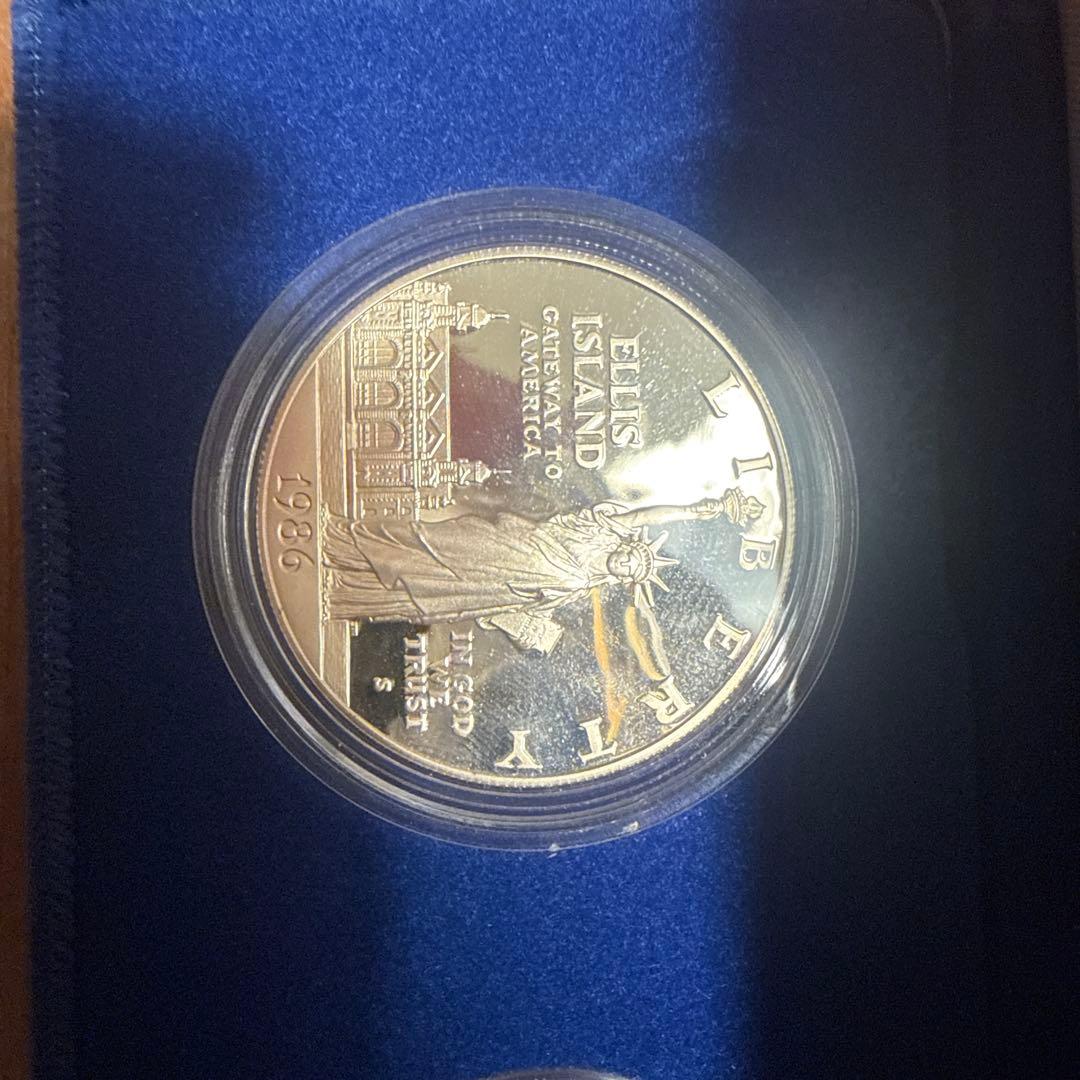 アメリカ 1986年 自由の女神 記念銀貨 1ドル リバティコインセット