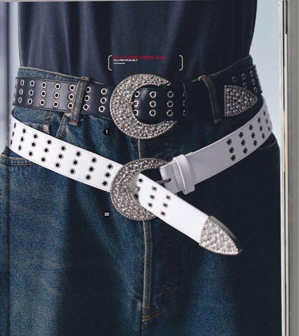 beams future archive ベルト White - メルカリ