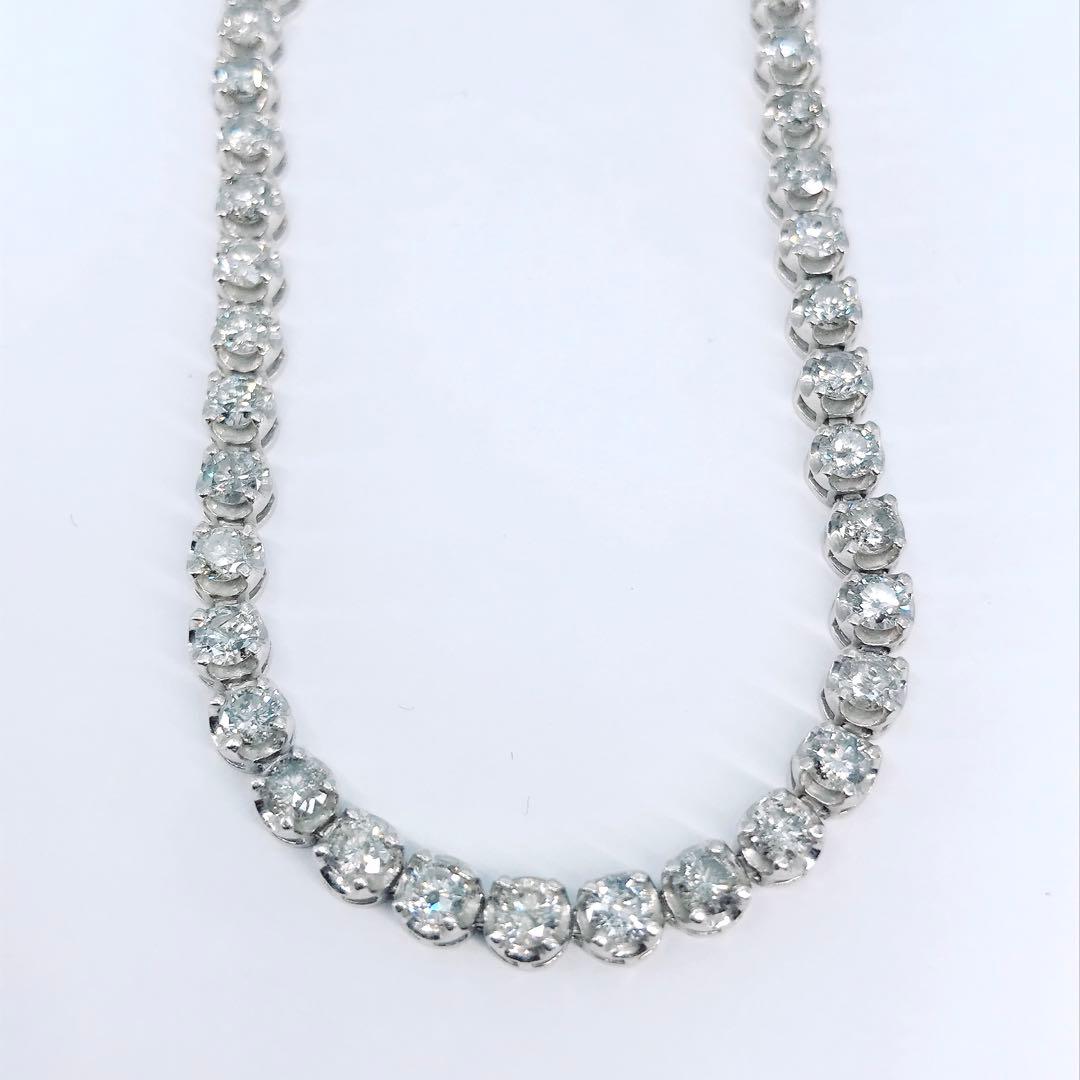 5.00ct ダイヤモンド テニスブレスレット K18PT900 ダイヤ 5ct