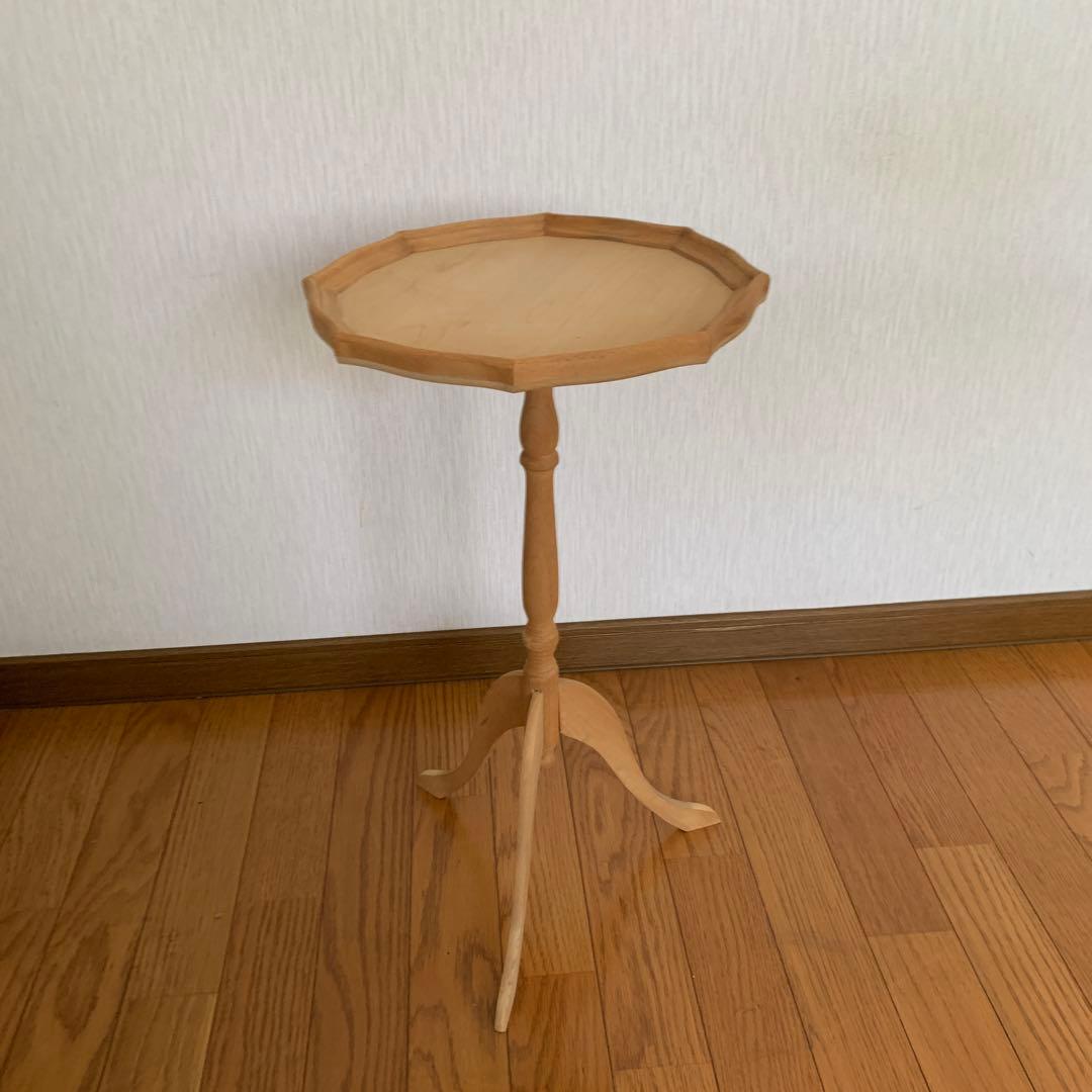 トールペイント白木 英国式ワインテーブル 組み立て式 - メルカリ