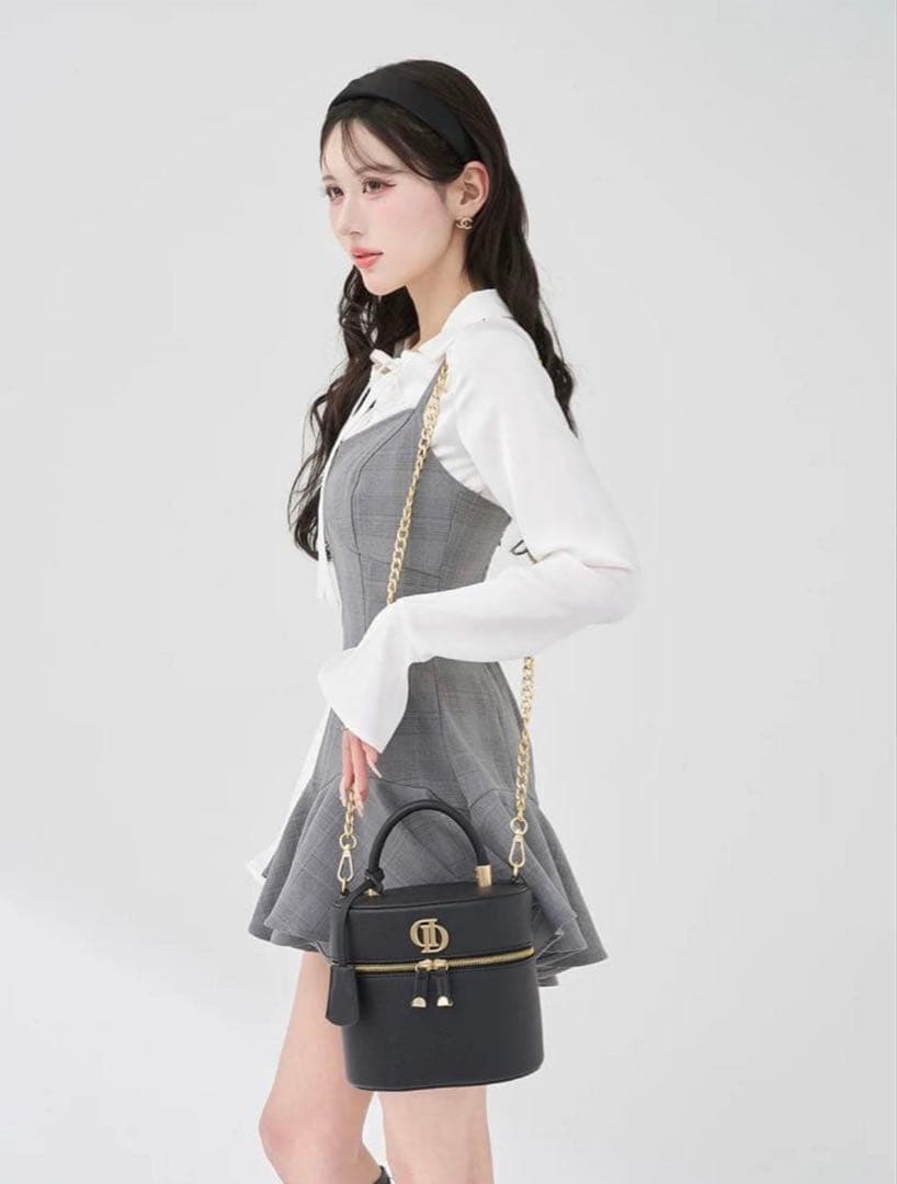 新品未開封 Darich ダーリッチ Dモチーフバニティバッグ ブラック