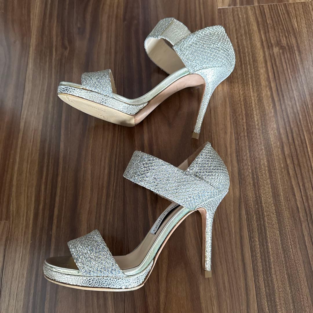 JIMMY CHOO ジミーチュウ グリッターパンプス 36 - メルカリ