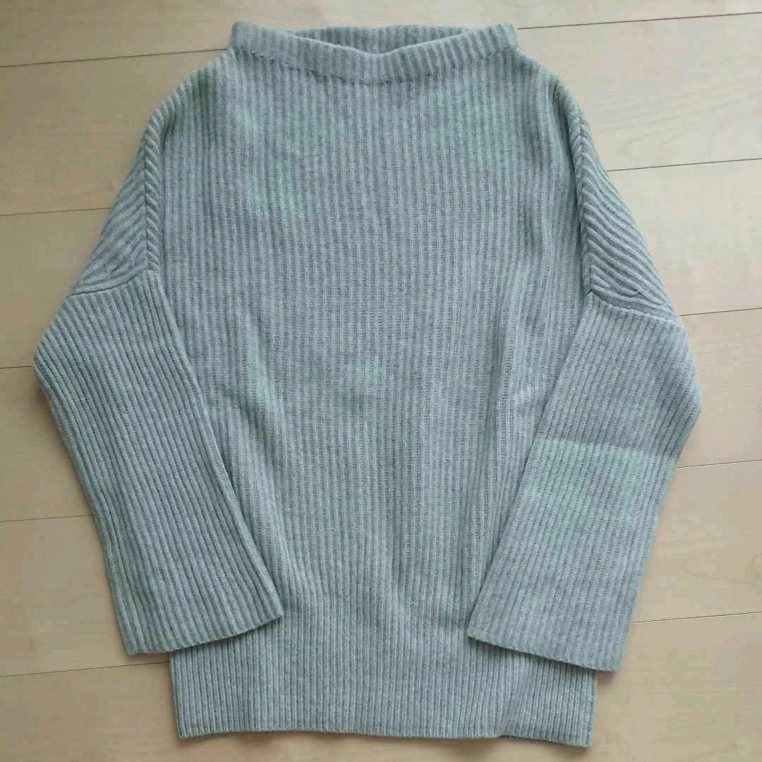 ドゥーズィエムクラス アゼプルオーバー ボトルネックニット グレー