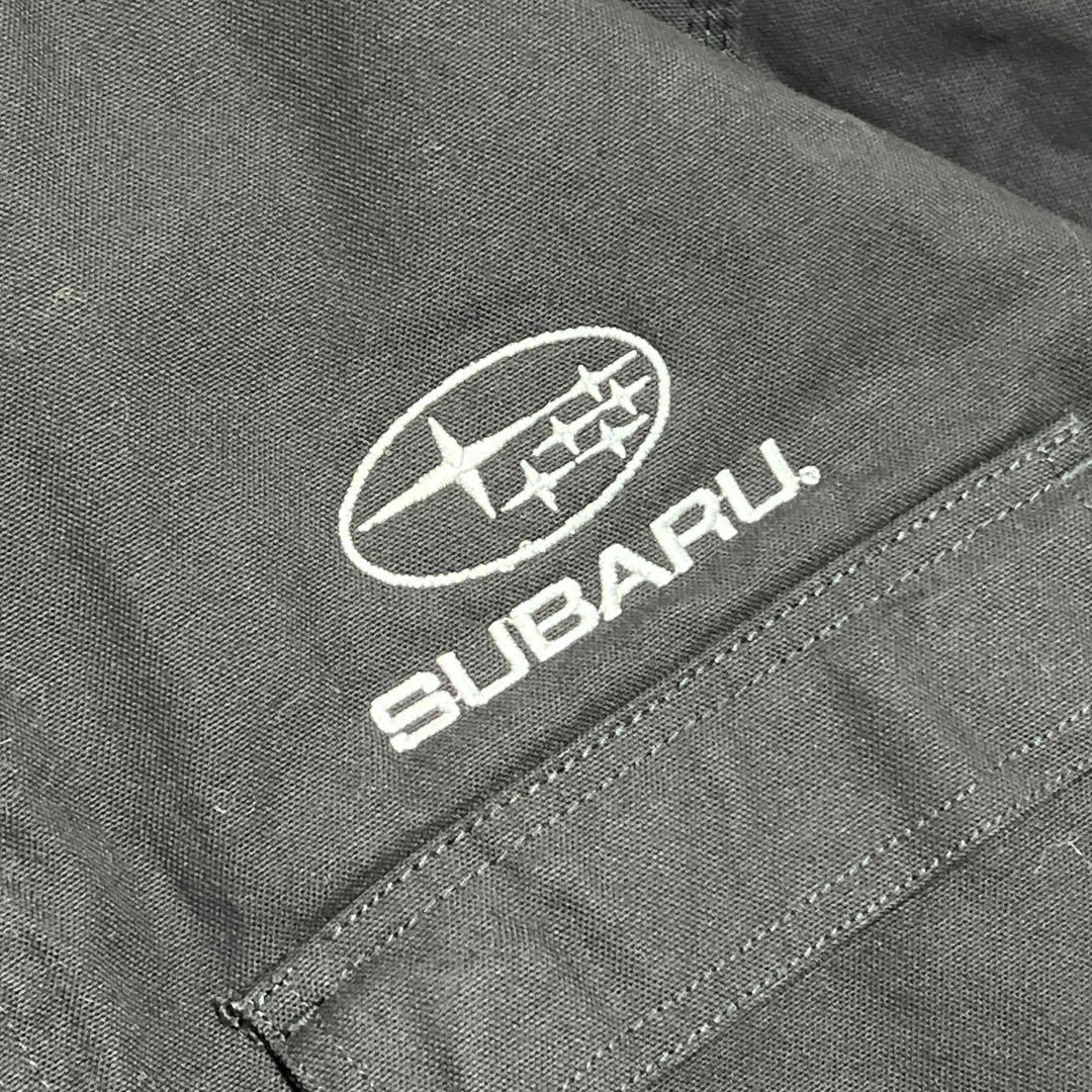 ダックジャケットデトロイトジャケットブラックTALON企業スバル刺繍XL