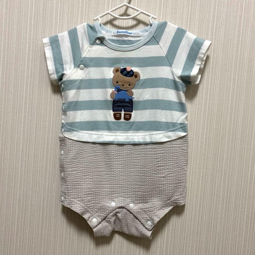 ファミリア ロンパース70cm - メルカリ