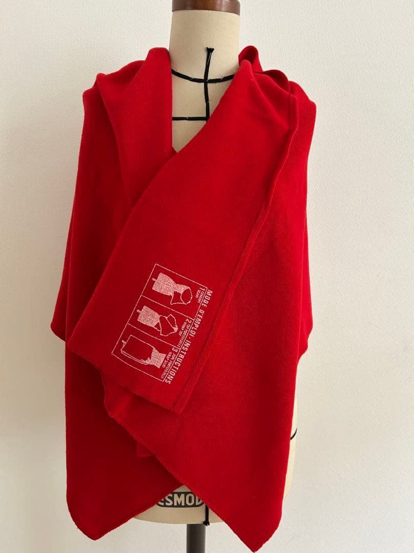赤 ウールポリエステル ストール niko and ｜オリジナルラッセルストール | Rakuten Fashion(楽天