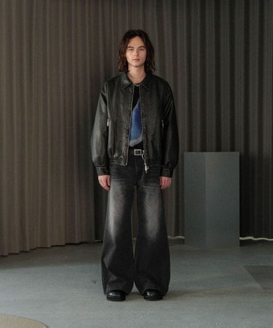 HARE 【SET UP対応】レザーナカワタコンパクトブルゾン - メルカリ