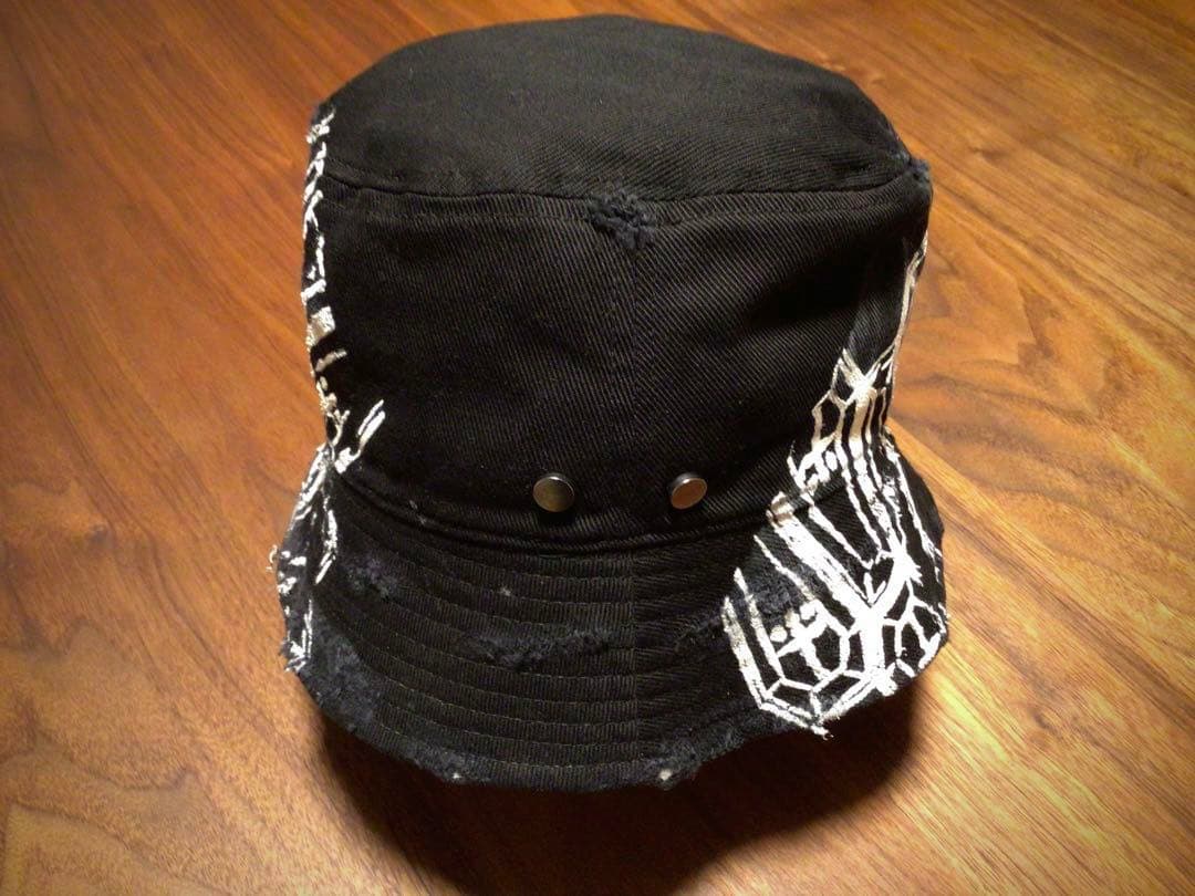 CVTVLIST STENCIL BUKET HAT”BLACK×WHITE\"