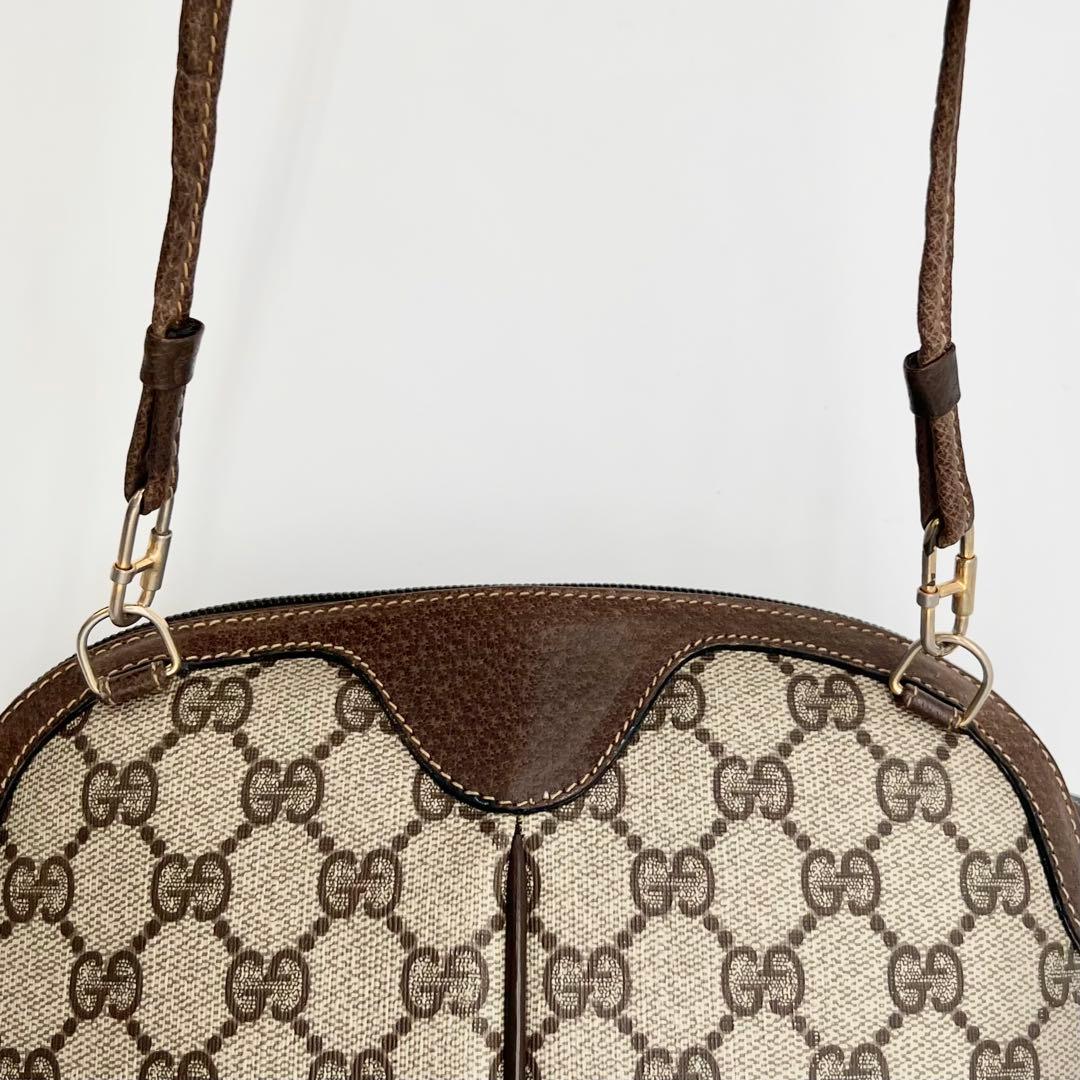 GUCCI シェリーライン GG レザー ベージュ ショルダーバッグ - メルカリ