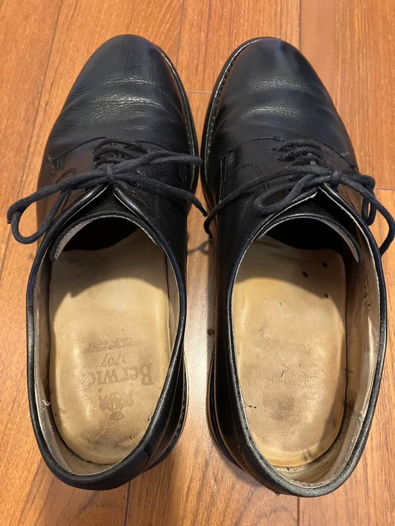 Berwick バーウィック プレーントゥ ダイナイト 26.5cm 型押し