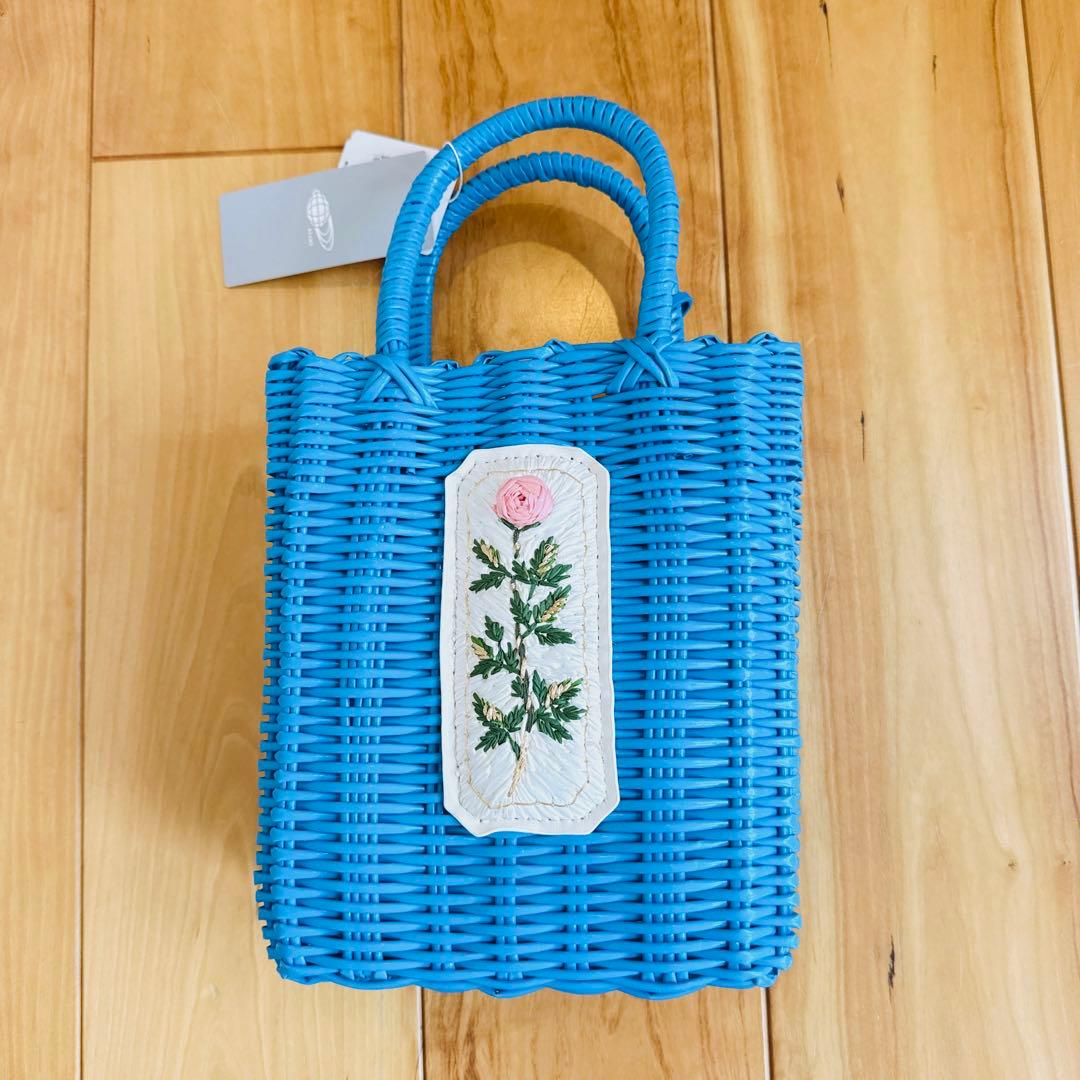 RURU MARY ルルメリー ビームス beams手刺繍のプチかごバッグ - メルカリ