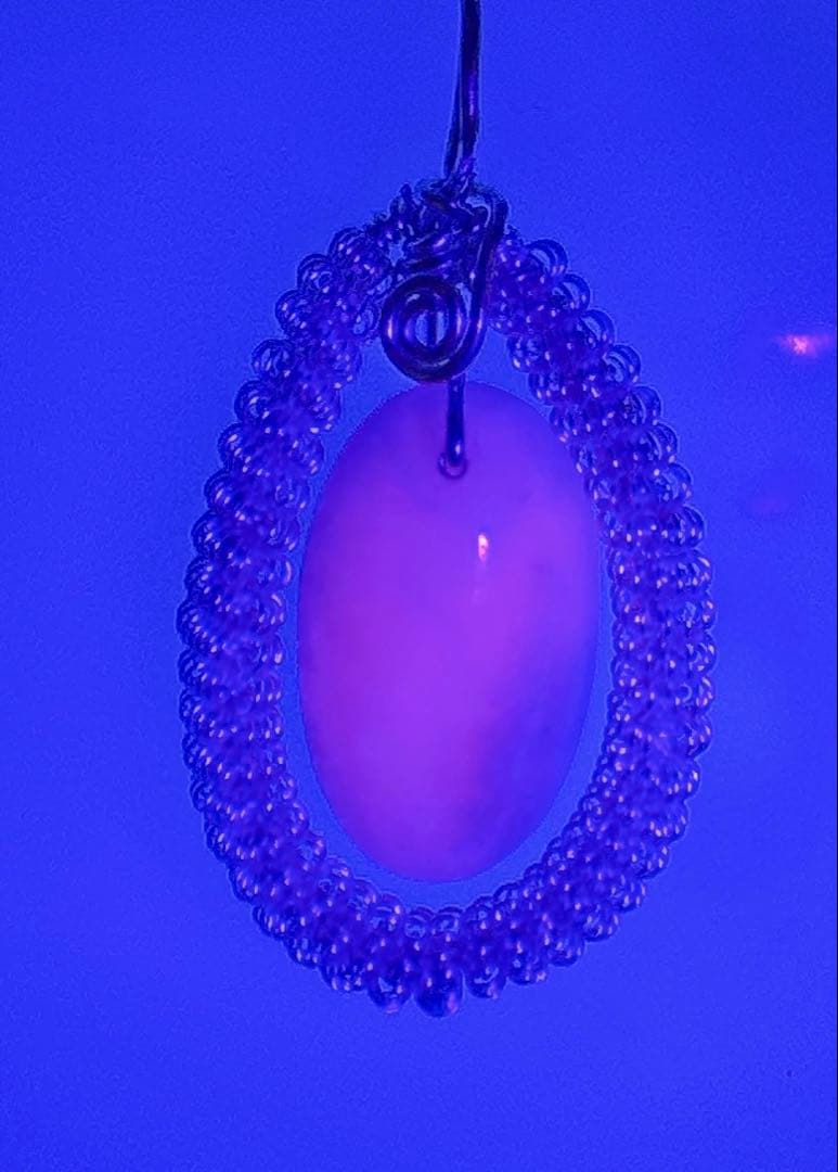 ワイヤーハックマナイトペンダントブラックスピネルネックレスNO25