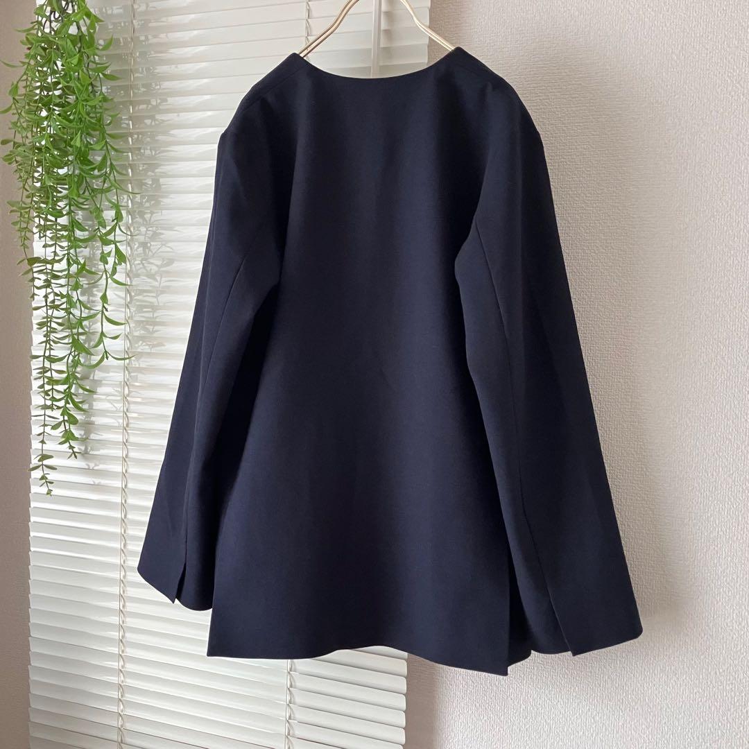 2023AW】SLOBE IENA Vネックプルオーバージャケット 紺 - メルカリ