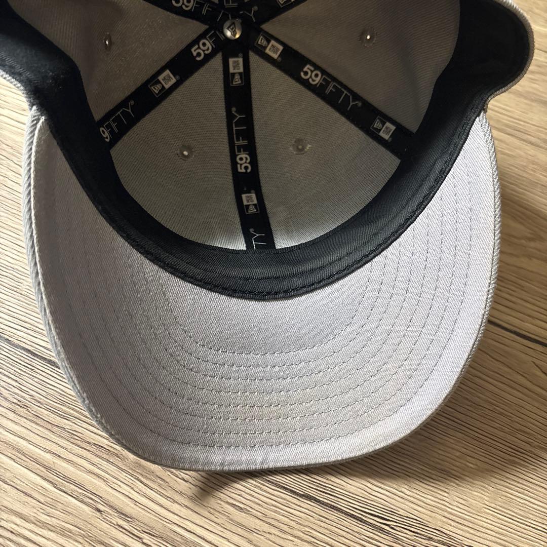 New Era 59FIFTY グレー キャップ 7 1/4 - メルカリ