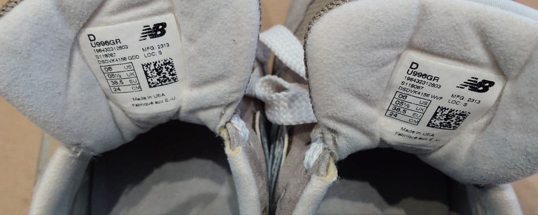 ニューバランス M996 24.0cm USA グレー