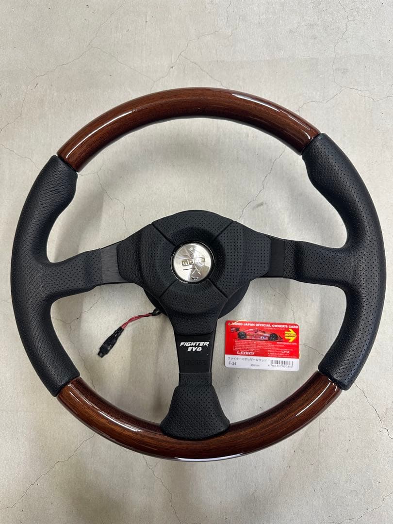 正規品　NOMO FIGHTER EVO ステアリング 350mm rim_f-34