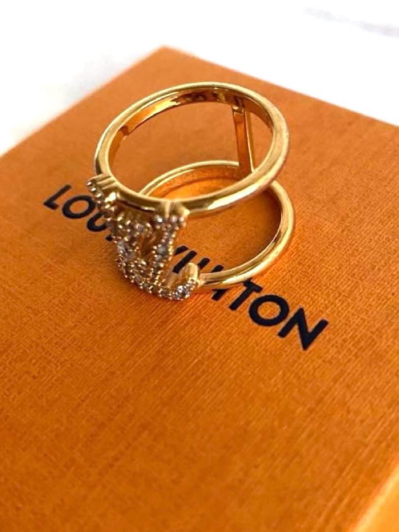 美品LOUIS VUITTON LVアイコニックトレゾール リングsizeM