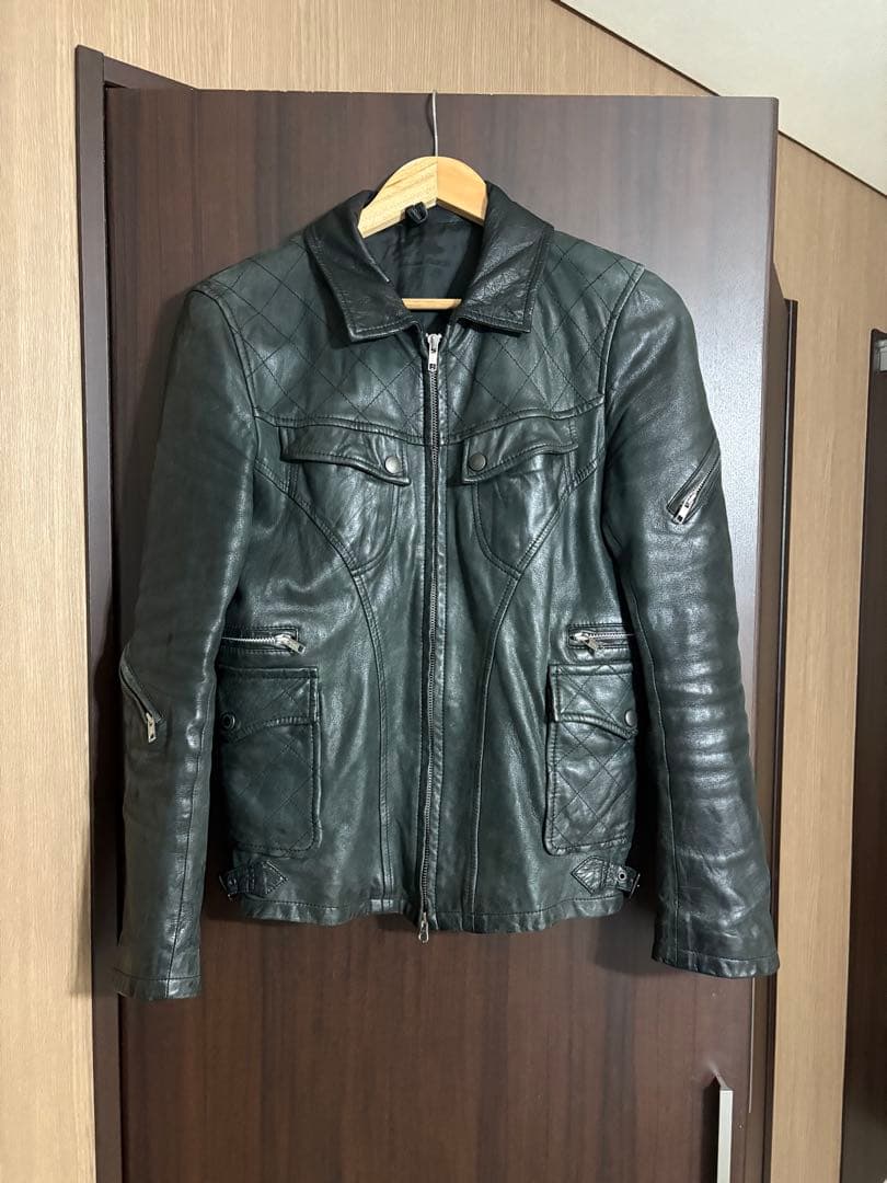 Y2K archive キルティングレザージャケット 本革 - メルカリ