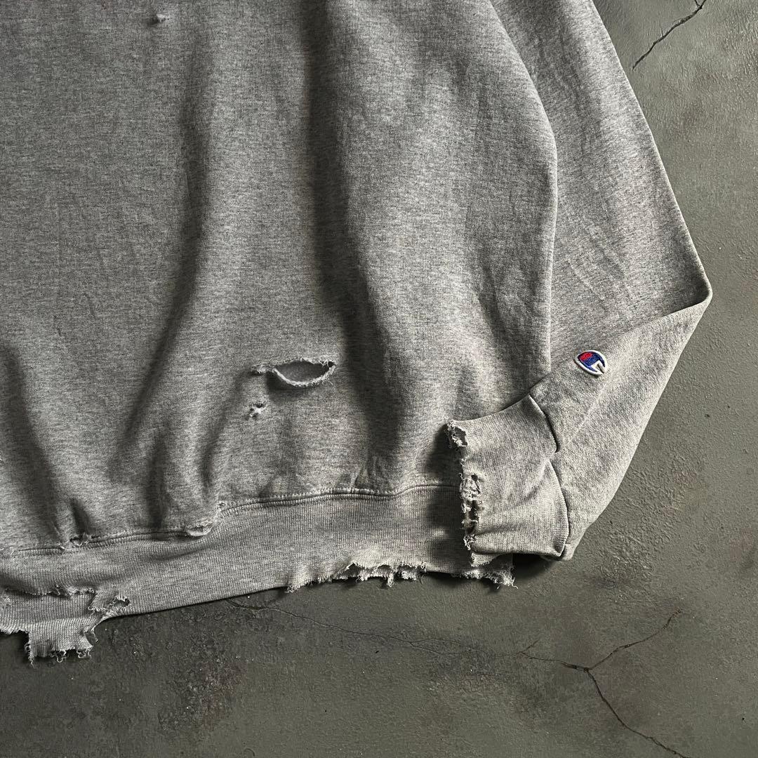 grunge is dead“ペイント“杢”XXL“boro sweat