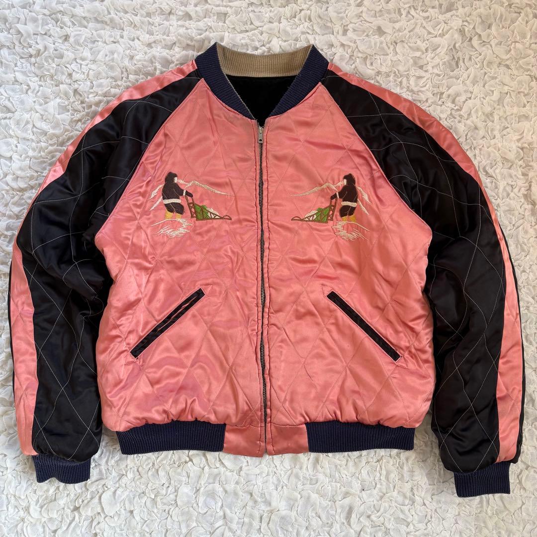 テーラー東洋 アラスカジャン 別珍×サテン リバーシブル スカジャン 中