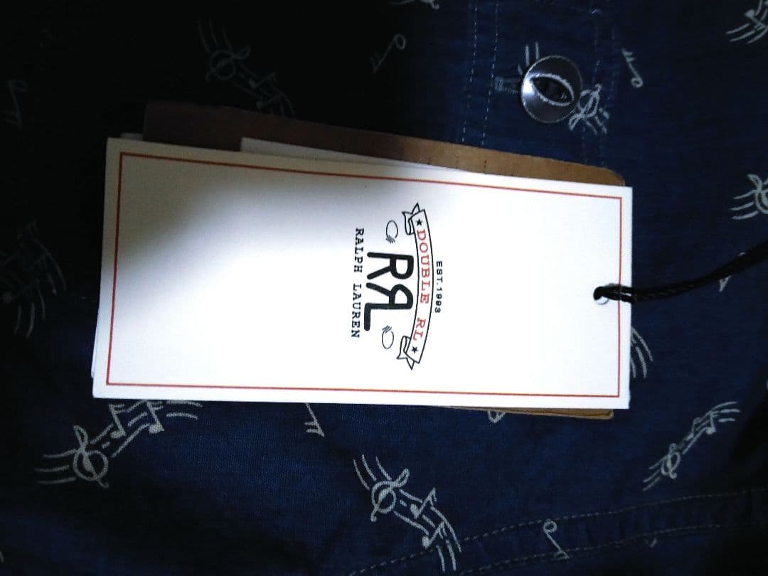 RRL ダブルアールエル 音符柄 猫目ボタン sizeXS インディゴ - メルカリ