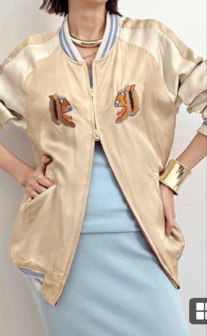 L'Appartement シュタンバウム リバーシブル スカジャン L'Appartement【STAMMBAUM/シュタンバウム】 Reversible Sukajan