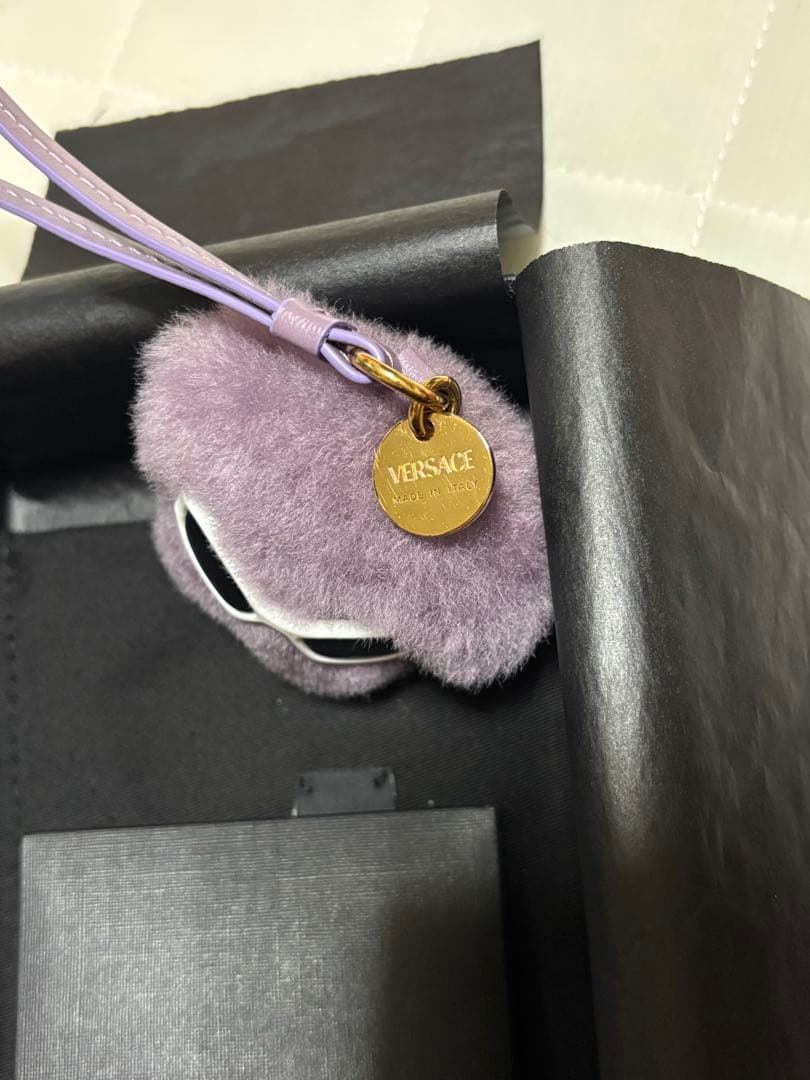 VERSACE ヴェルサーチ メドゥーサ ふわふわ キーチェーン チャーム