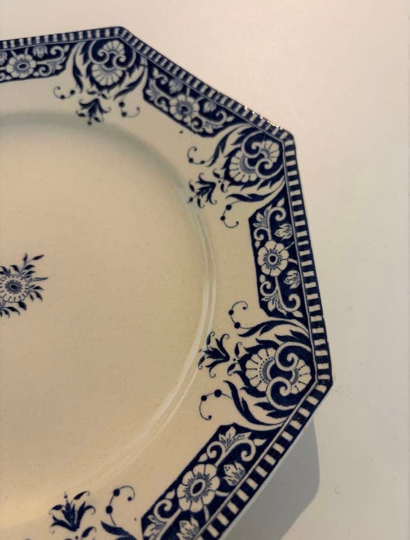 サルグミンヌSINCENY アンティークプレート オクトゴナル フランス