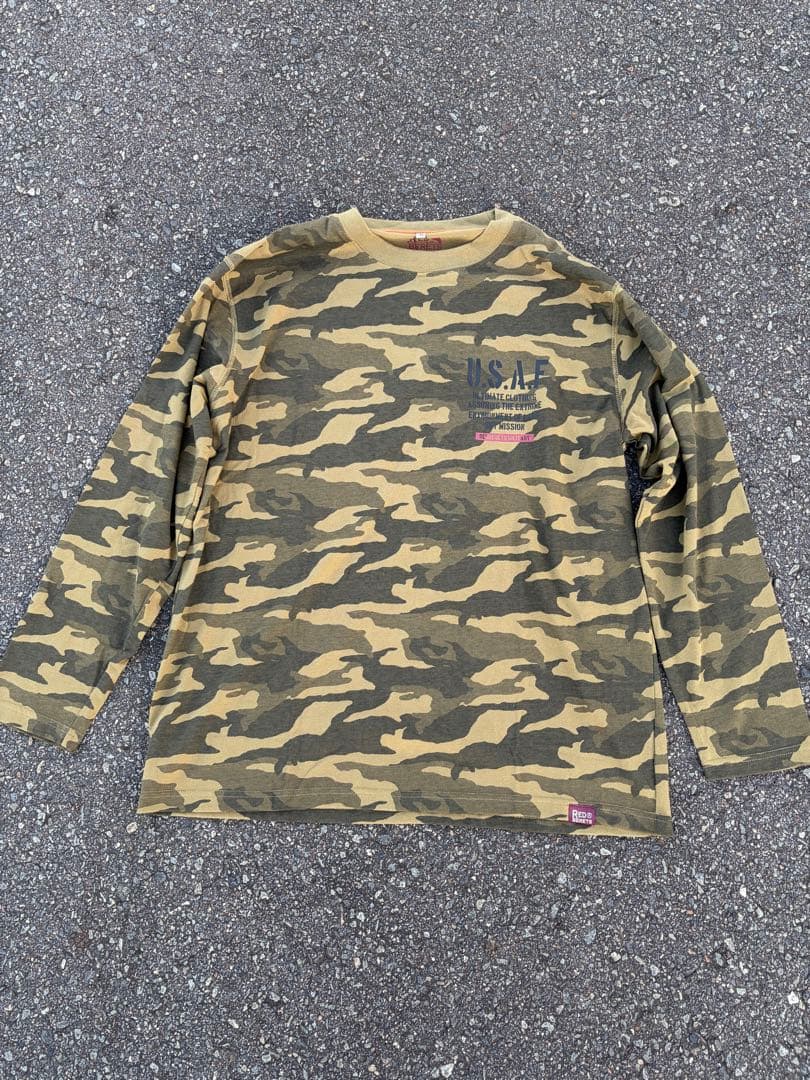 red berets 迷彩 ロンt サーマル y2k - メルカリ