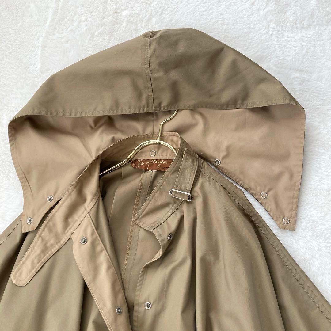 希少☆ティエリーミュグレー ポンチョ・ケープコート ベージュ