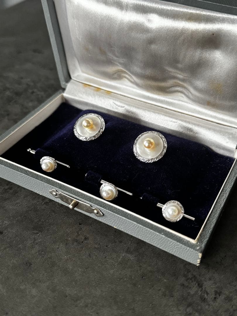 【美品 アンティーク】メンズカフリングスなど パール 真珠 楽天市場】カフス 真珠（カフス｜メンズジュエリー・アクセサリー