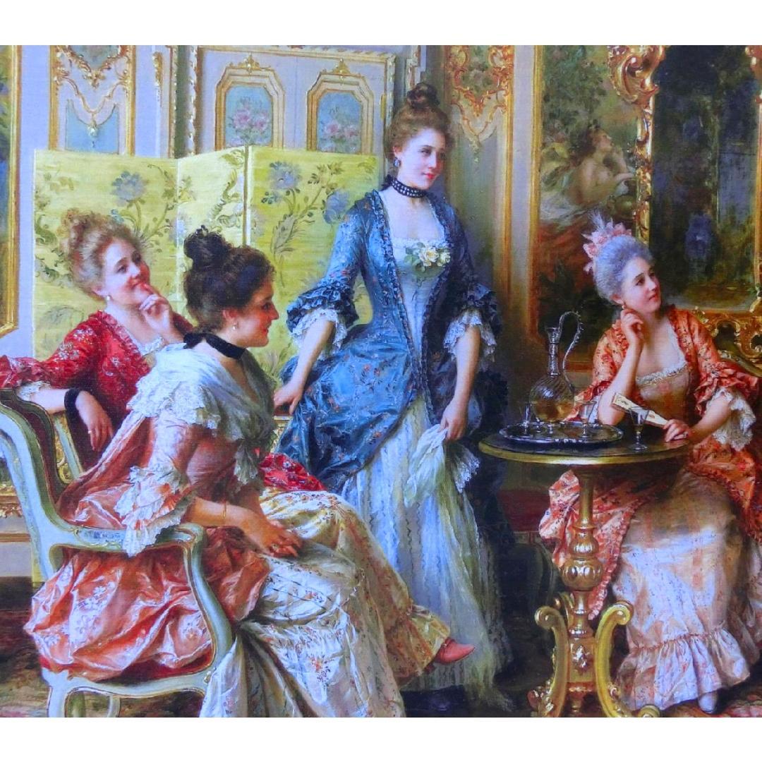 ロココ額絵 中世ヨーロッパ貴族 ゴールド 2種よりお選び下さい。C・D