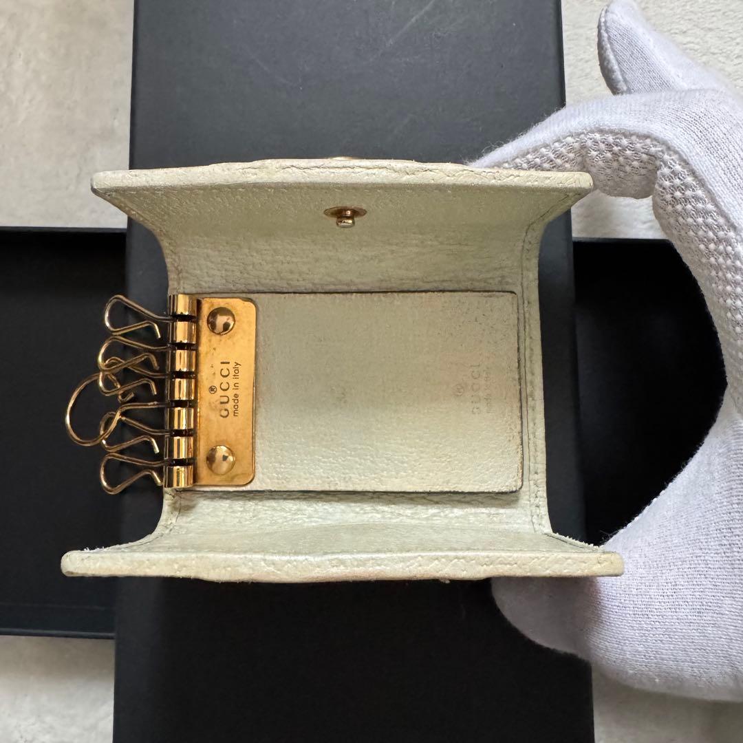 GUCCI グッチ 6連キーケース オフデイア GGパターン シェリーライン