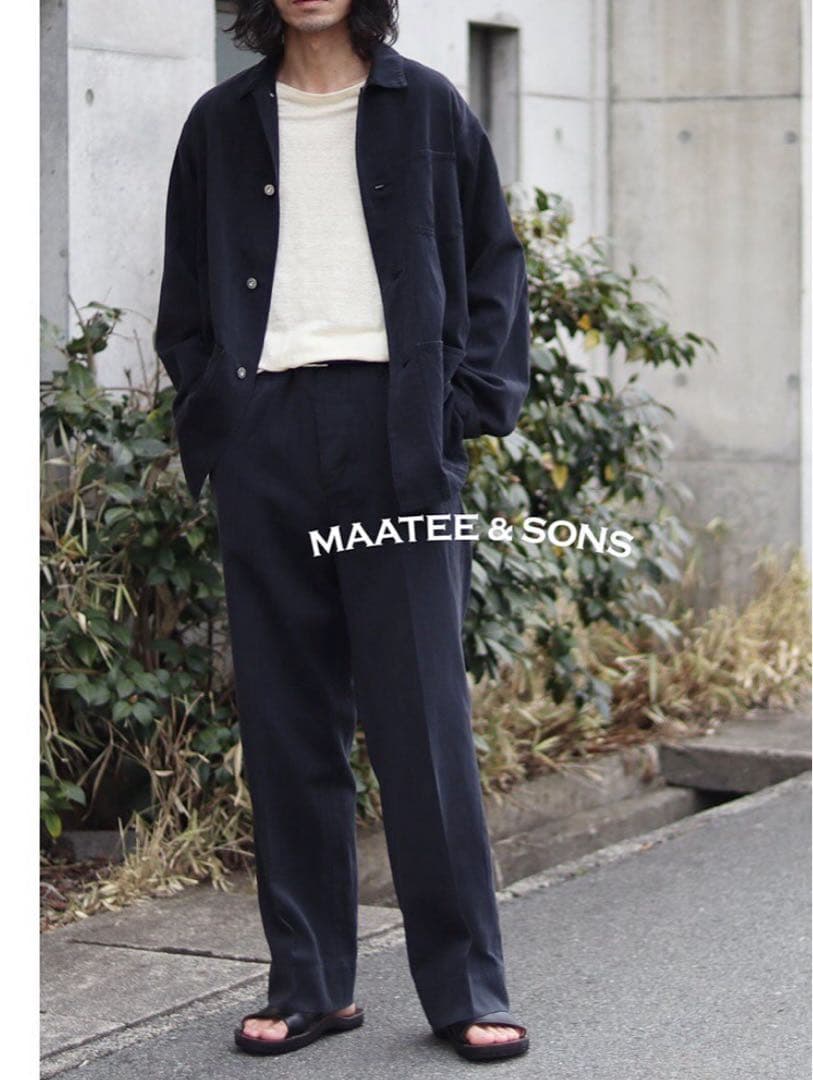 25ss MAATEE&SONS CHINO TROUSERドゥルンBLK - メルカリ