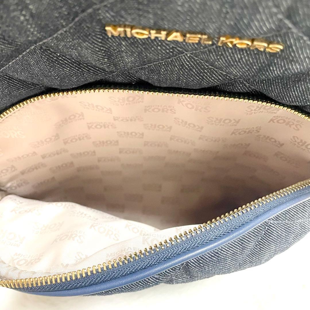 最終値下げ】MICHAEL KORS デニム レザー リュック キルティング