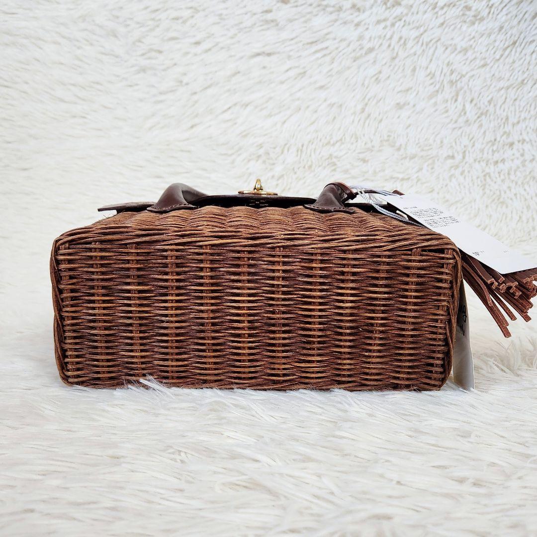 《未使用》グレースコンチネンタル カービングトライブス かごバッグ