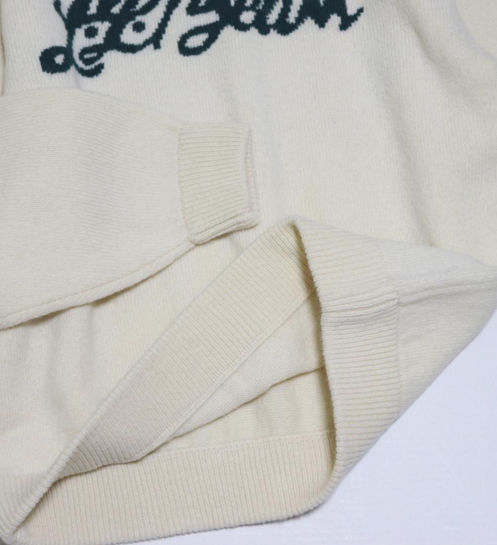 新品【L.L.Bean エルエルビーン 】毛100％ ロゴ ニット セーター L
