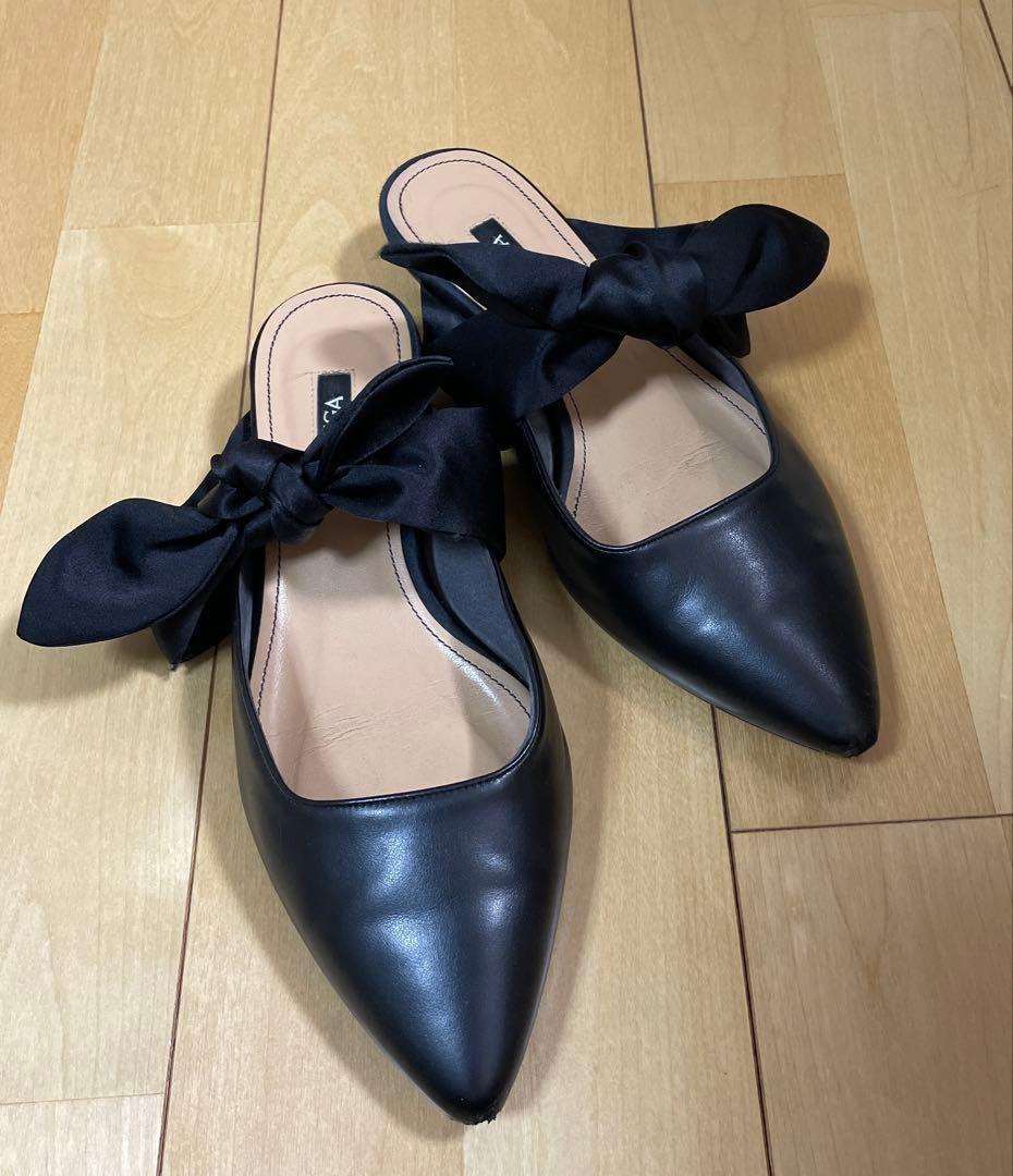 ohga オーガ サテンリボンパンプス】Mサイズ - メルカリ